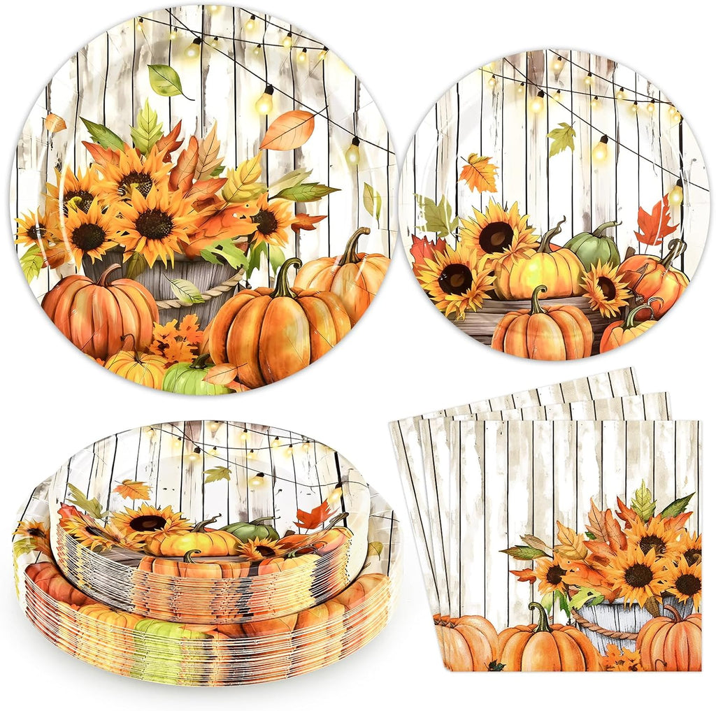 Fall Thanksgiving Pumpkin Napkin Rings Set of 12, Thanksgiving Table Decor