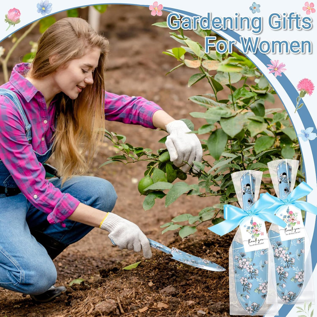Capoda 12 Sets Floral Garden Shovels Bulk Gardening Gift for Women Garden Tools Floral Hand Heavy Duty Christmas