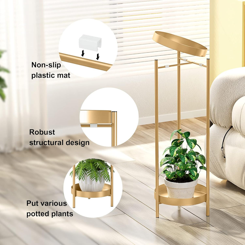 Plant Stand Plant pots Indoor Stands – Metal Flower Pots Stand Plant Shelf for Multiple Plants,2 Tier Removable Display