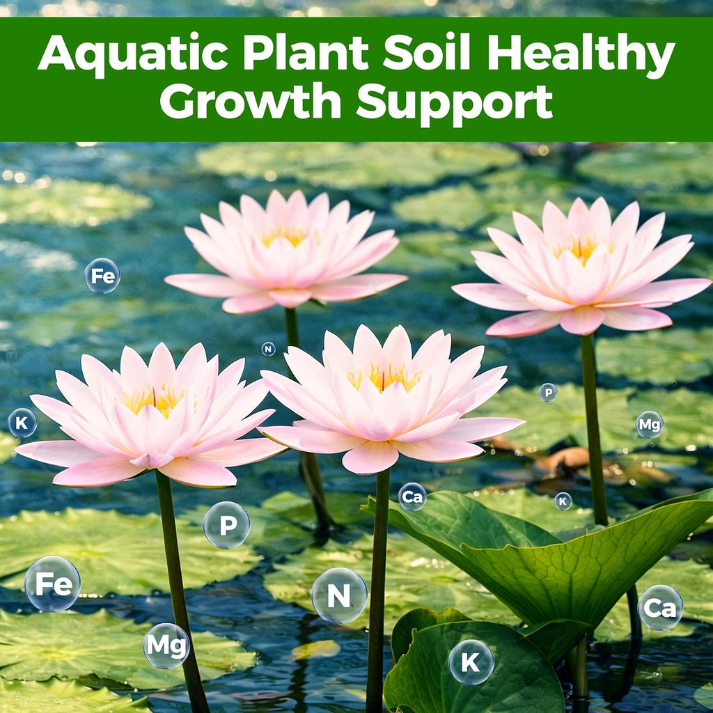 Aquatic Plant Soil for Water Lily & Lotus – Clay-Based, Nutrient-Rich | Pond Plant Growing Medium, Multi-Mineral Blend