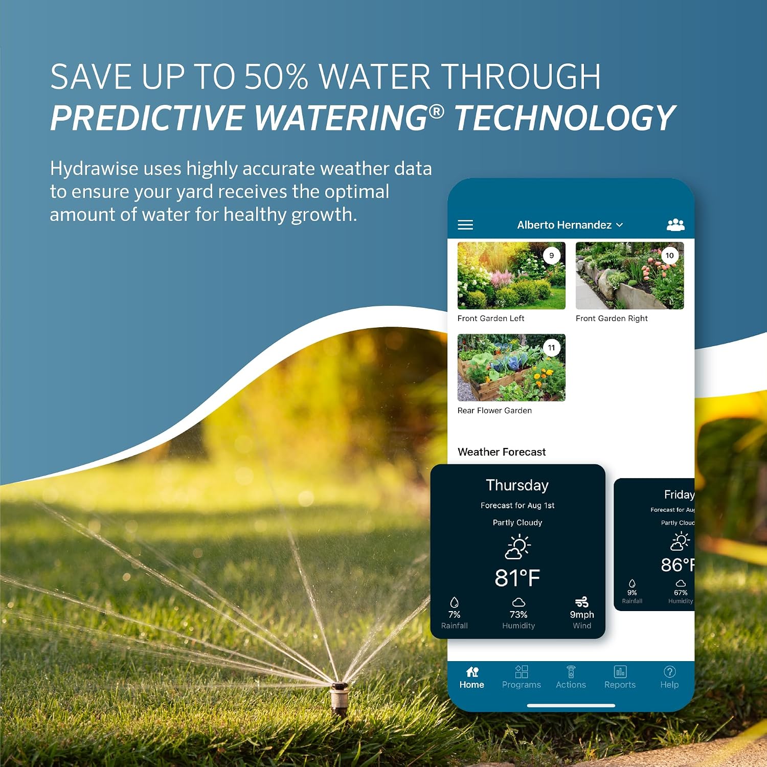 Hunter PRO-HC WiFi Sprinkler Controller, 6 Zone Smart Irrigation Timer | Indoor/Outdoor 6 station smart irrigation