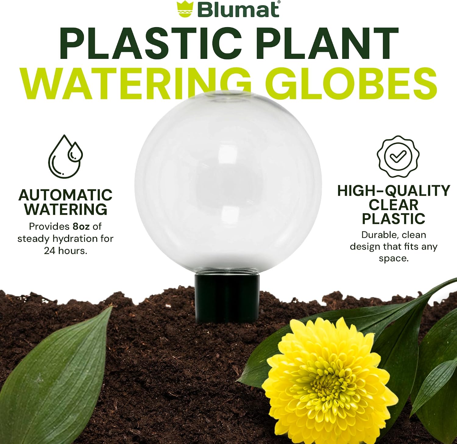 Blumat Clear Globe 3-Pack