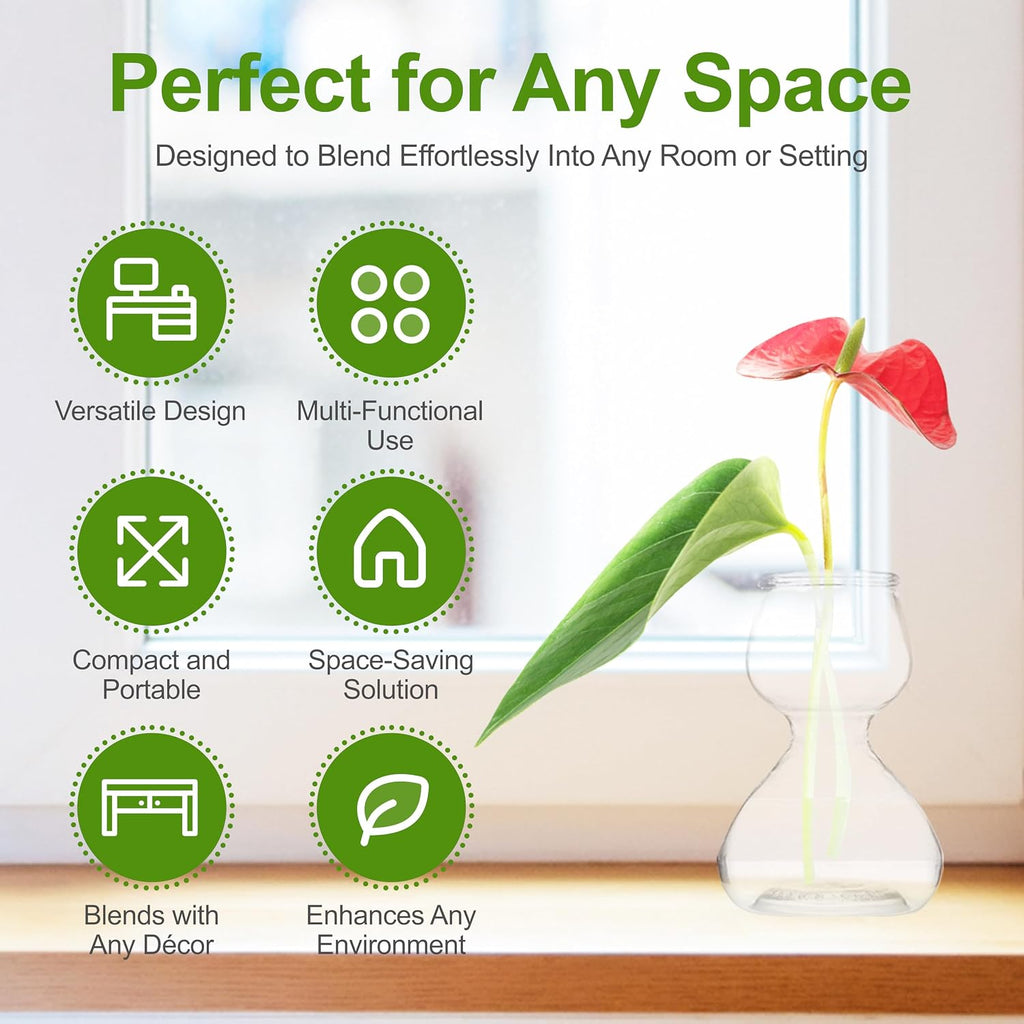 Garden Guru Plant Propagation Stations - Clear Glass Bud Vases Set of 8 - Mini Vases for Wedding Centerpieces, Cafe