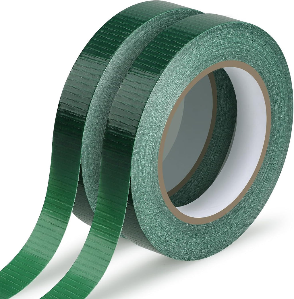 2Rolls Green Floral Tape 3/4IN×33Yd Waterproof Florist Tape for Flower