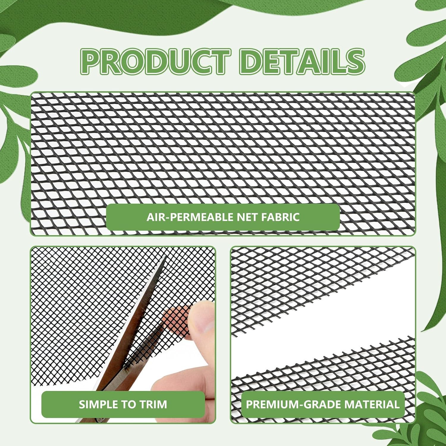 10Pcs Plant Pot Grids, Plant Protector from Cats, Cuttable Breathable Soil Covers Protectors from Animals, Reusable