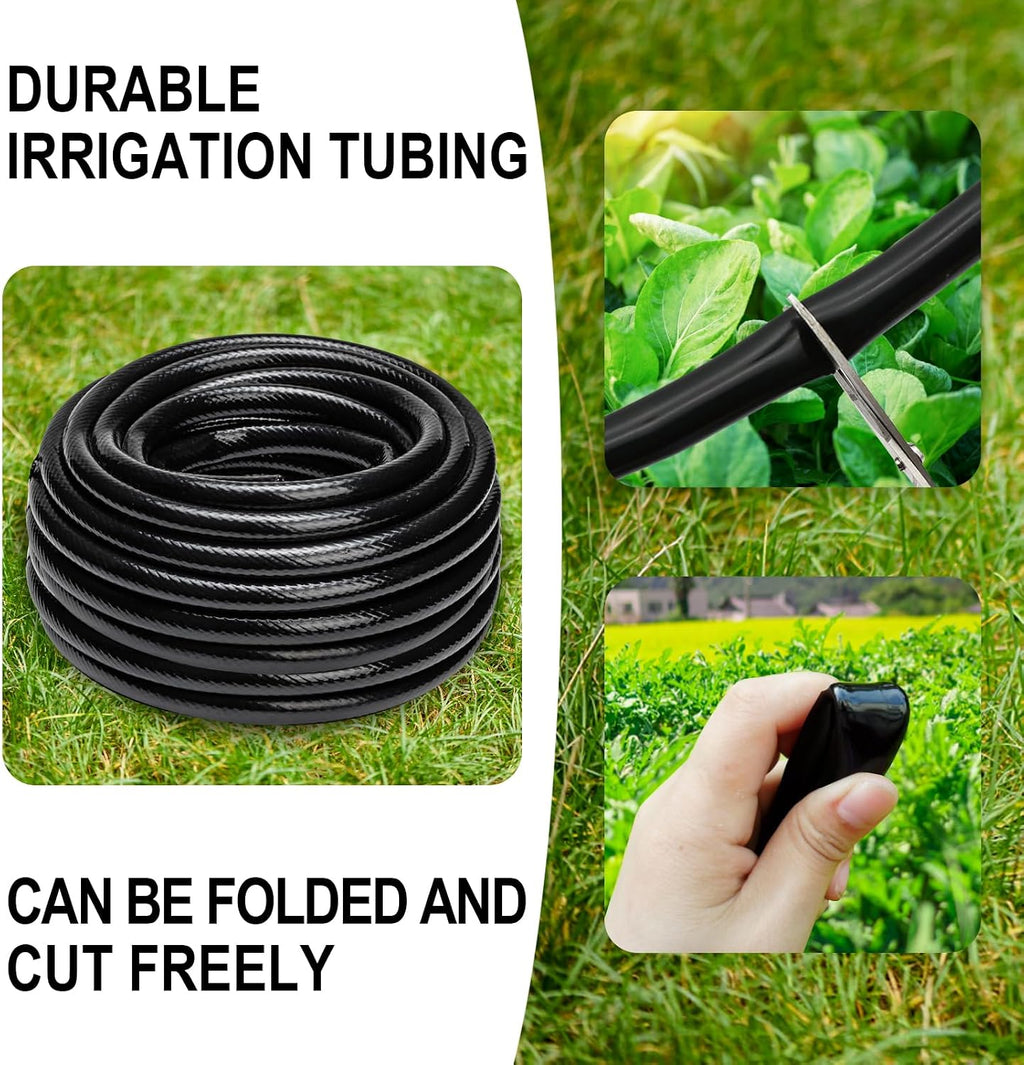 1/2 Inch Drip Irrigation Tubing-49.2Ft/15M Main Tubing Hose for Garden Irrigation System Kit, Plant Watering Irrigation