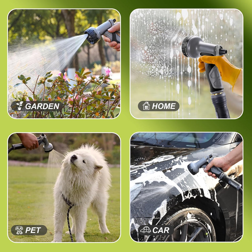Garden Hose, Ultra Lightweight Water Hose 50FT | Felxible, 10 Function Sprayer, Leak proof, Pressure Resistant for