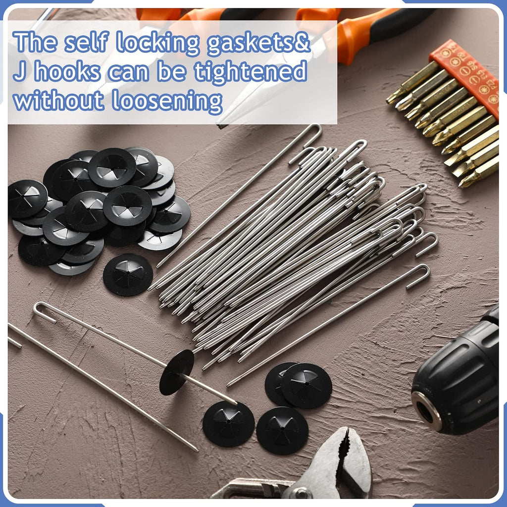 Solar Panel Guard Clips Animal Guard Fastener Animal Roll Kit Stainless Steel Fastener Clips for Solar Panel Bird Wire