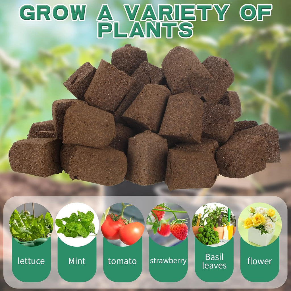 Hydroponic Sponges Grow Starter Pods Organic Growth Sponge Starter Plugs for Plant Cloning Growing (200 Pieces)