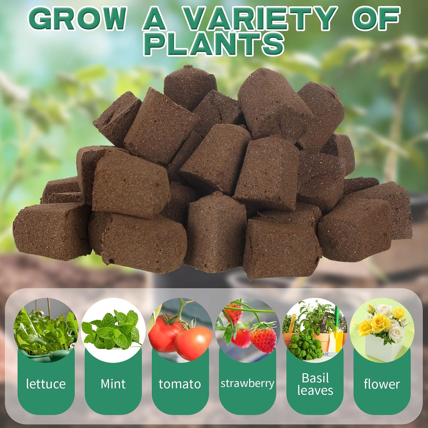 Hydroponic Sponges Grow Starter Pods Organic Growth Sponge Starter Plugs for Plant Cloning Growing (200 Pieces)