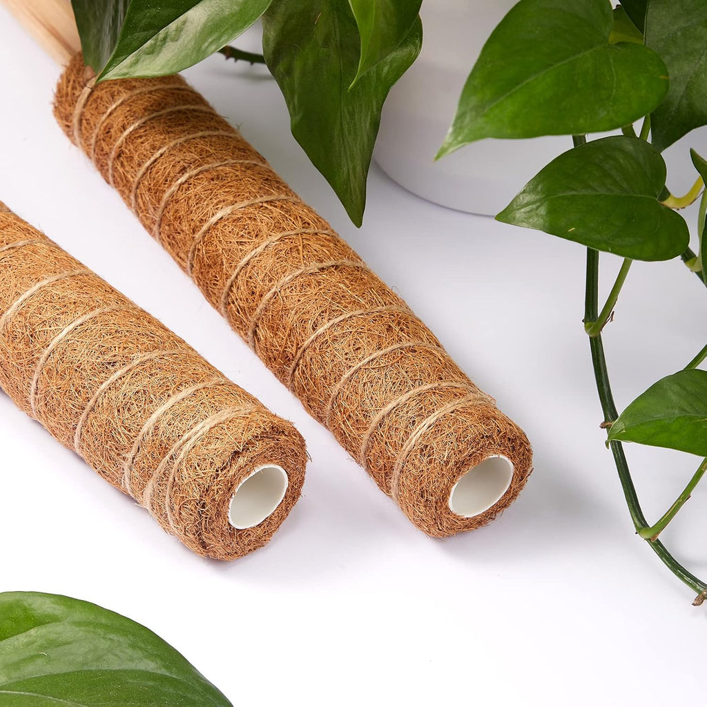 10 Pack Moss Pole, 112 Inch Coir Moss Pole for Plants Monstera, Plant Pole for Climbing Indoor Plants Potted Plants