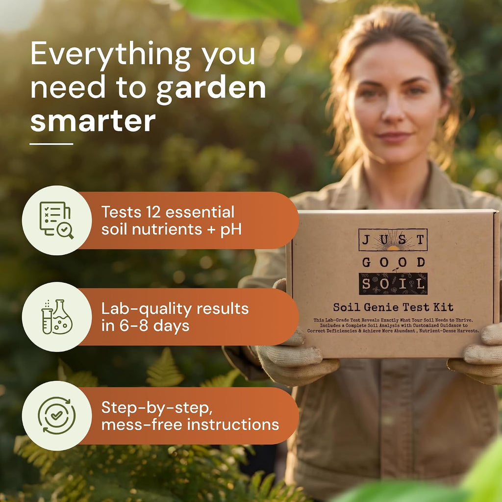 Soil Genie Test Kit Professional pH & Nutrient Testing | pH & Nutrient Testing Kit for Fruits, Vegetables & Flowers