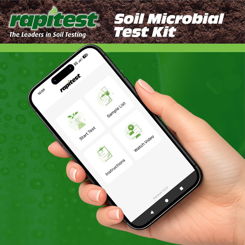 Rapitest® Soil Microbial Test Kit. Improve Soil Health and Activity. for use Along with Soil