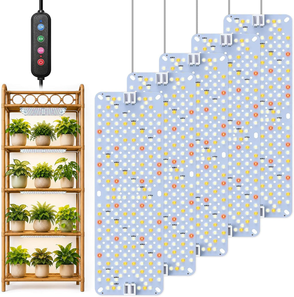 SDOVUERC Full Spectrum Grow Panel Lights for Indoor Plants and Shelves.