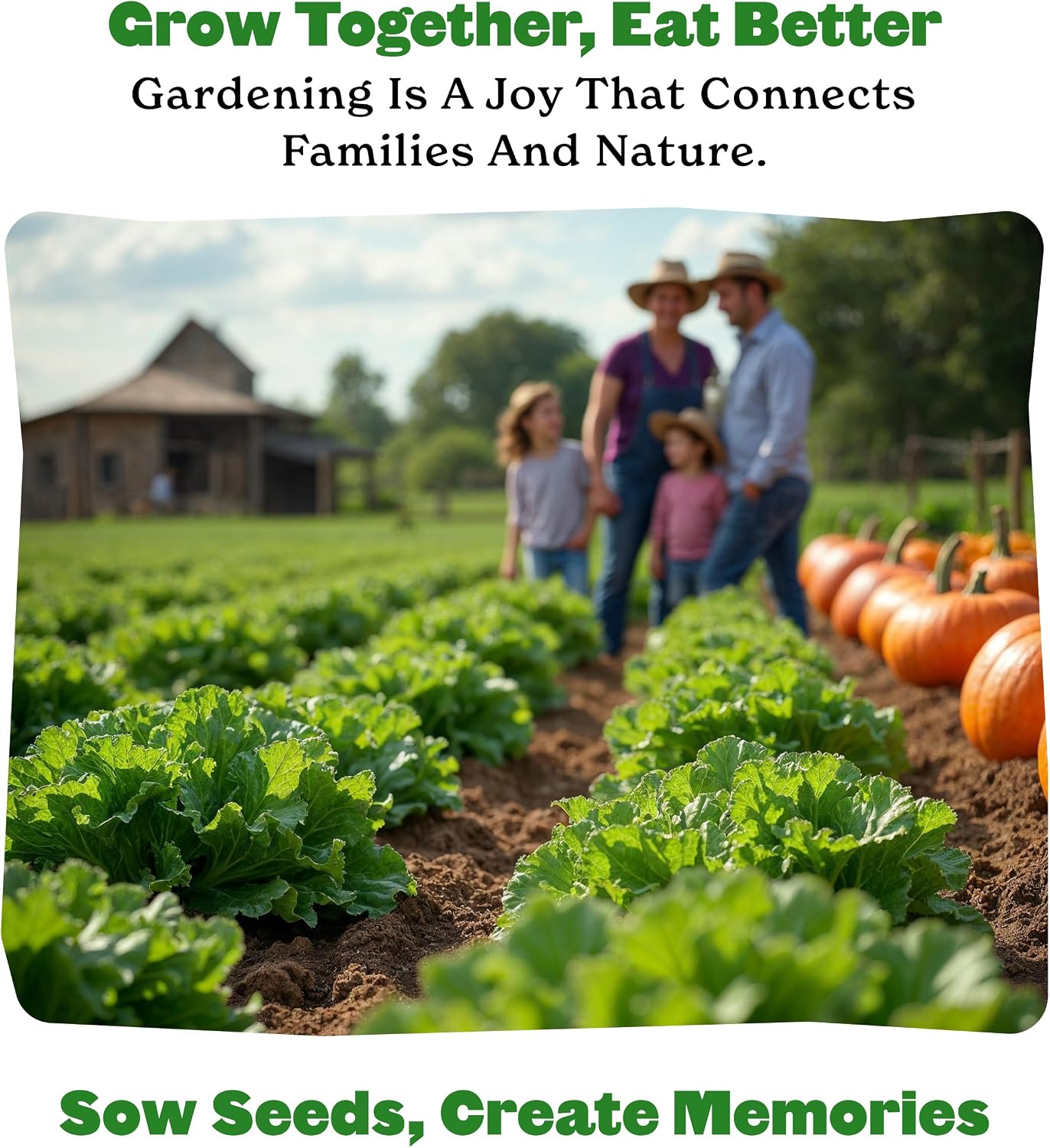 Organic Vegetable Garden Kit - 10 Non-GMO Varieties, Includes Tomatoes, Squash, Pumpkins, Beans & More, Perfect for
