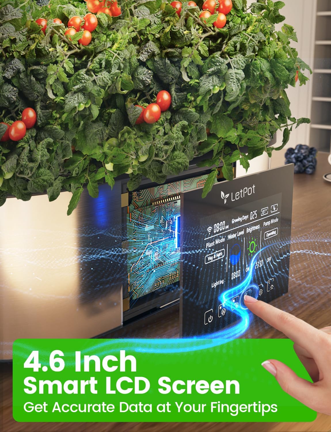 LetPot LPH-Max Hydroponics Growing System Kit, 21 Pods APP & WiFi Automatic Controlled Smart Indoor Garden with 36W LED