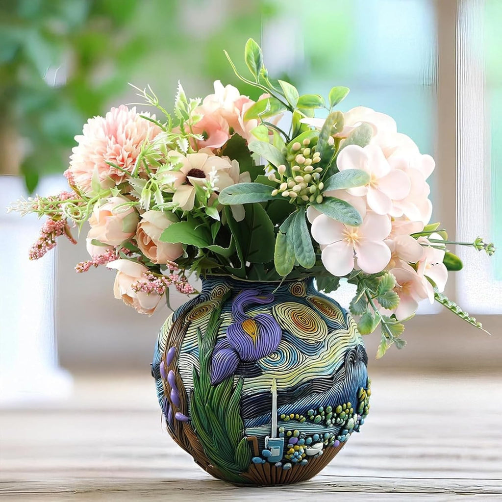 Starry Night Vase Plant Pot Unique Planters for Indoor Plants and Outdoor Plants - Unique Plant Pots and Vases for Home