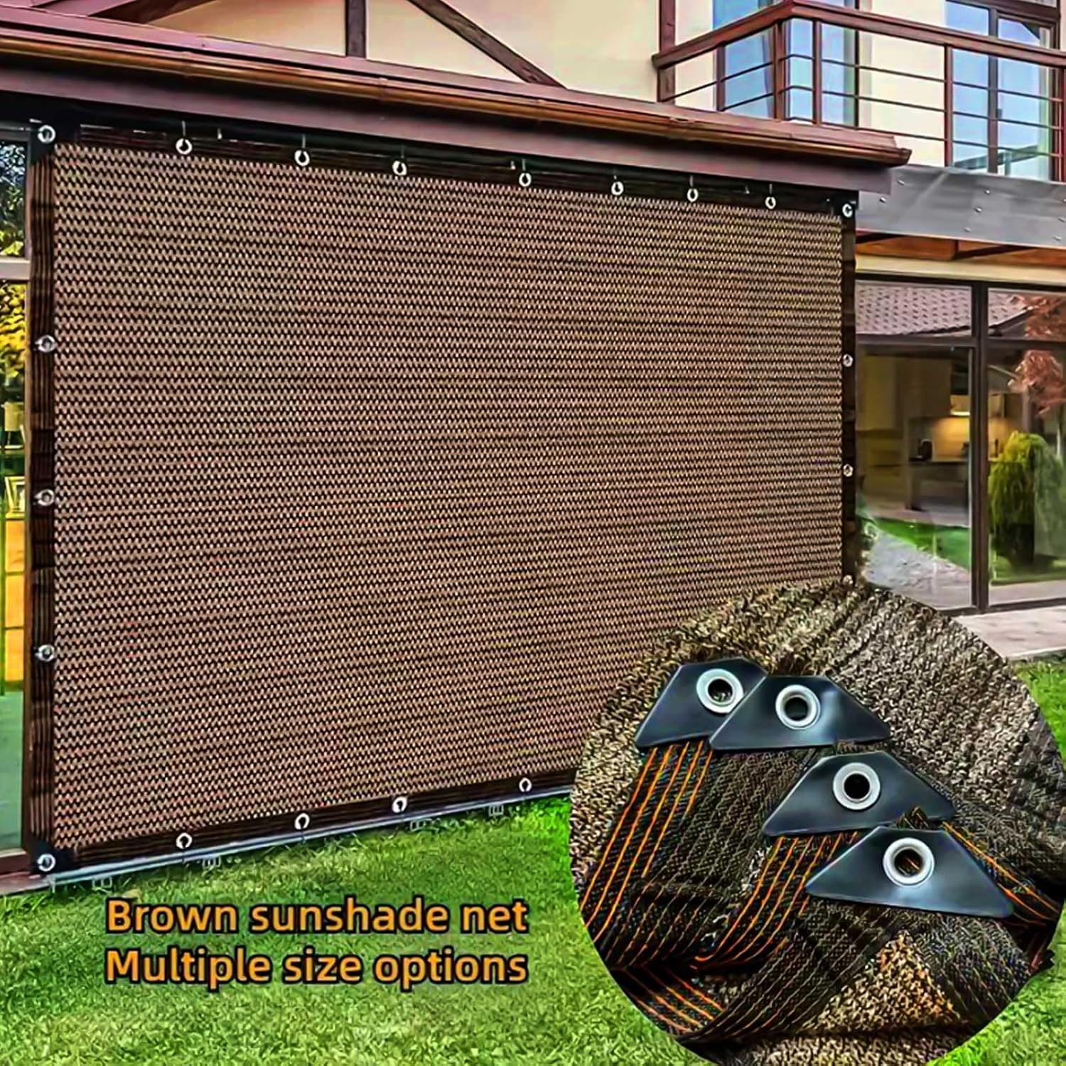 Shade Cloth for Garden,80% Mesh Tarp with Grommets Shade Cloth for Greenhouse,Patio,Vegetables,Plants Cover and Chicken