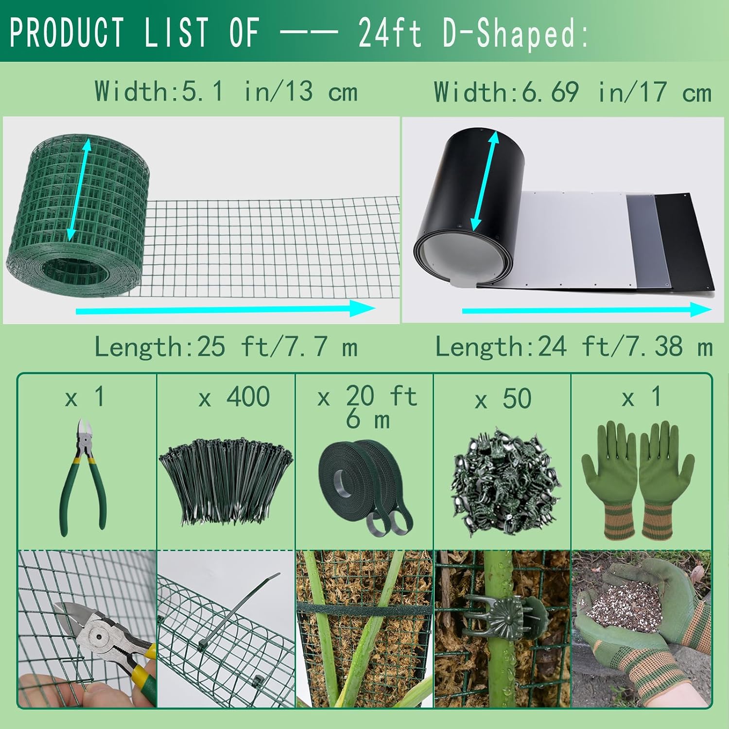 Metal Moss Poles for Climbing Plants, D-Shape Sphagnum Moss Pole Monstera Plant Support for Climbing Plants, DIY Plant