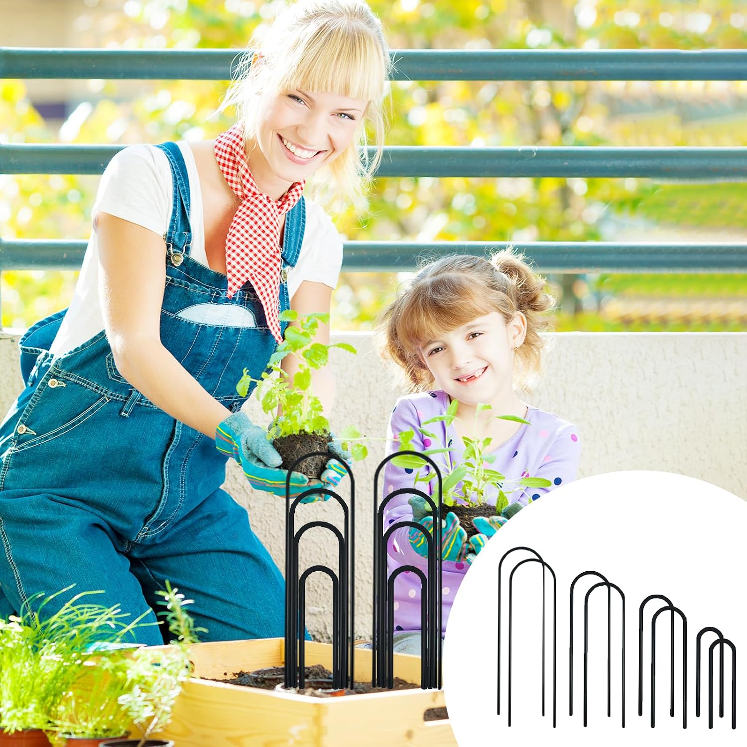SNAIL GARDEN 8 Pcs Small Trellis for Indoor Plants with 100Pcs Green Cable Zip Ties,4 Sizes Indoor Plant Trellis for