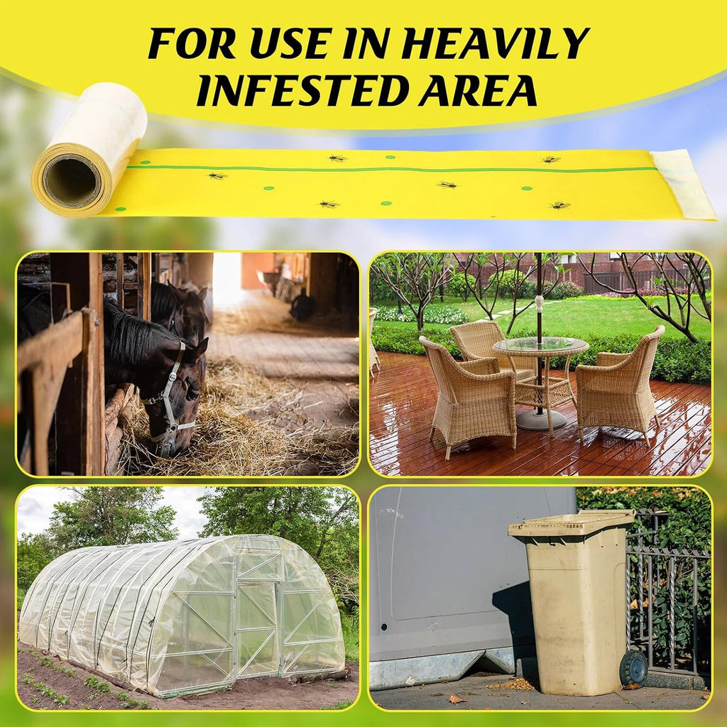 12 Rolls Spotted Lantern Fly Tree Trap 30 Feet Each Roll Lanternfly Tree Outdoor Fruit Fly Sticky Strips Paper Insect