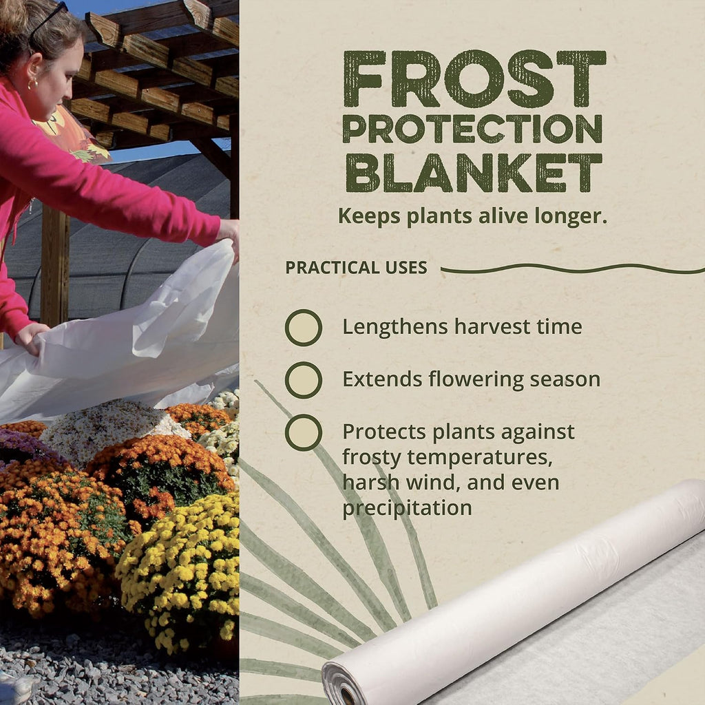 Dewitt Plant Cover - Frost Cloth 1.5 oz - 3 Pack 12 x 250 ft - Fabric | Permeable Air And Water Flow, UV Treated