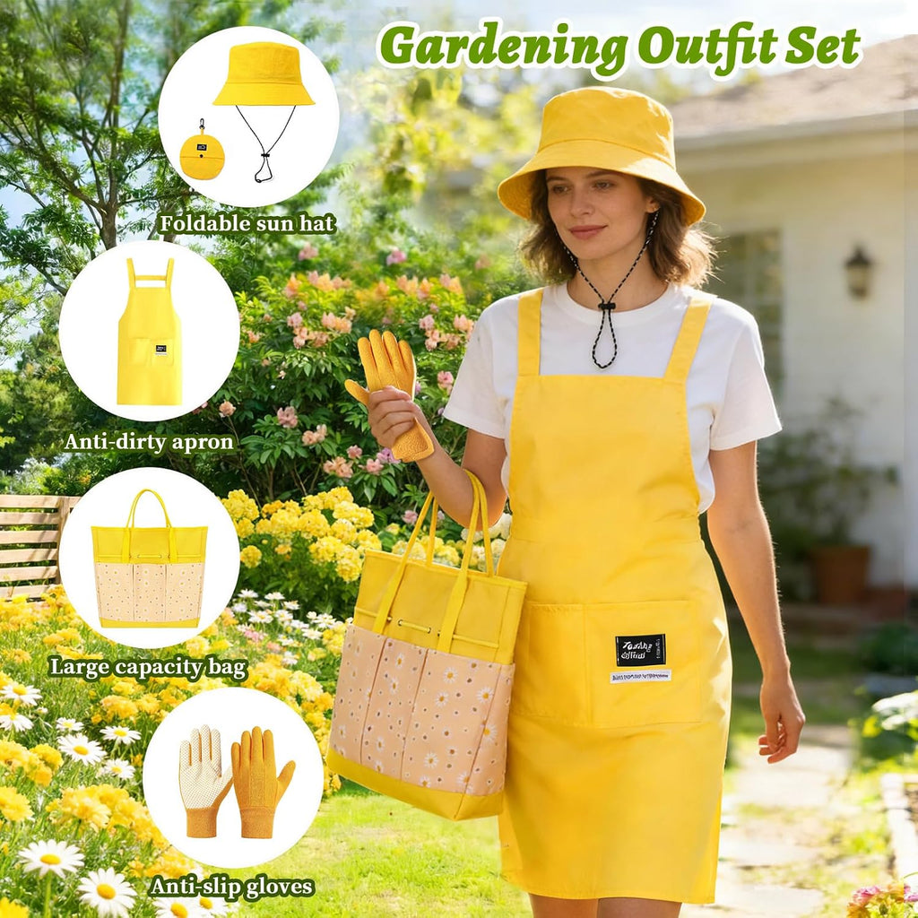 Women Gardening Gifts,19 PCS Daisy Garden Tool Set Kit,Gardening Tools Set | Gardening Gifts for Women Daisy Garden