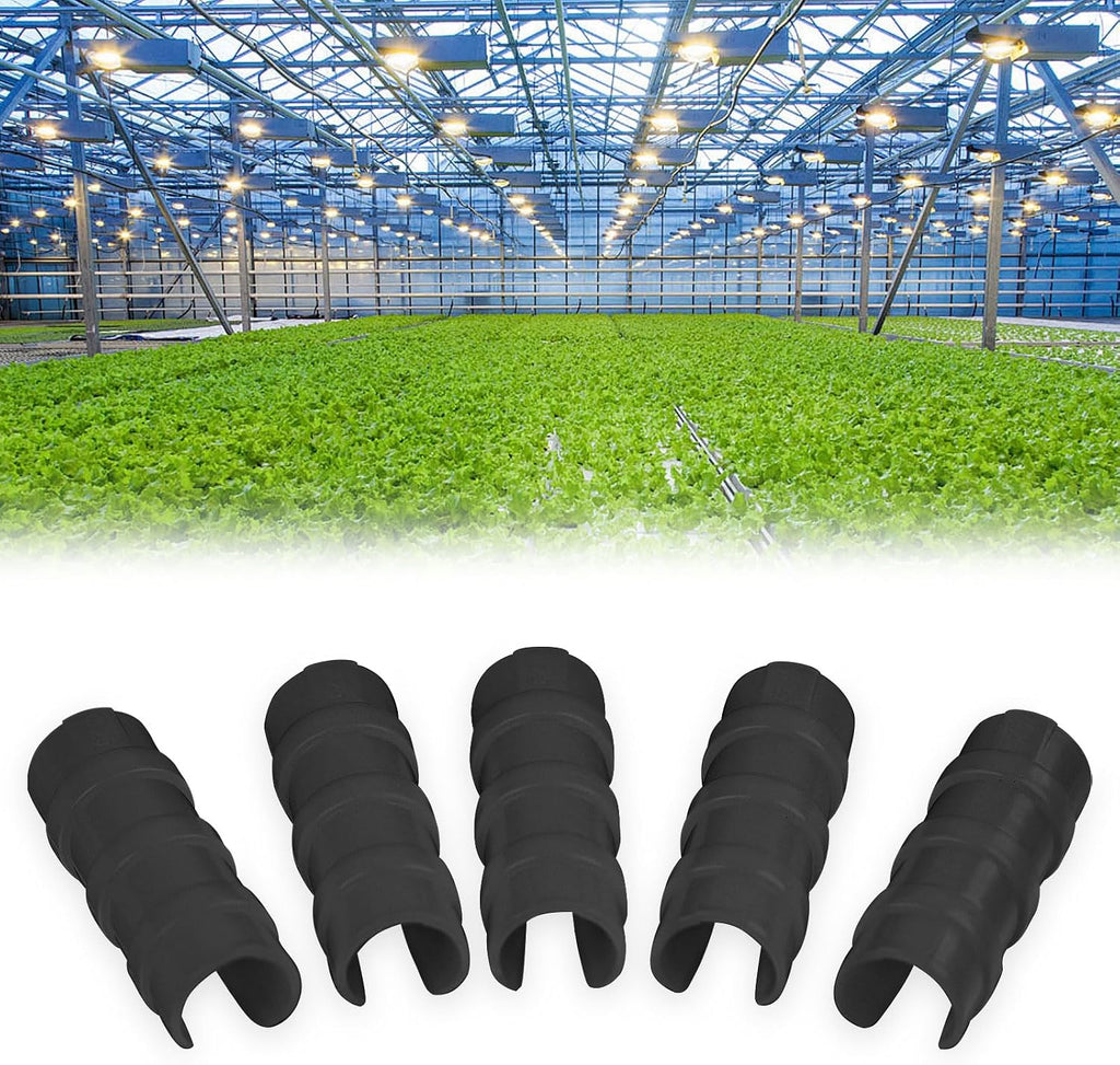 80PCS 3/4 inch Greenhouse Clips Black Greenhouse Clamps | Plastic Clamps Garden Buildings Tube Clips for PVC Pipe