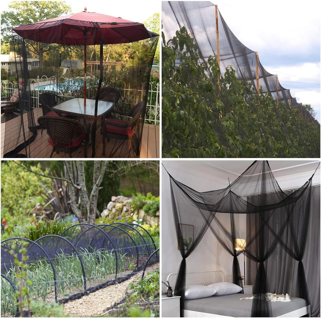 39 x 10 Ft Mosquito Netting for Garden Patio, Breathable Mesh Net for Bird and Insect Protection, Plant Cover for