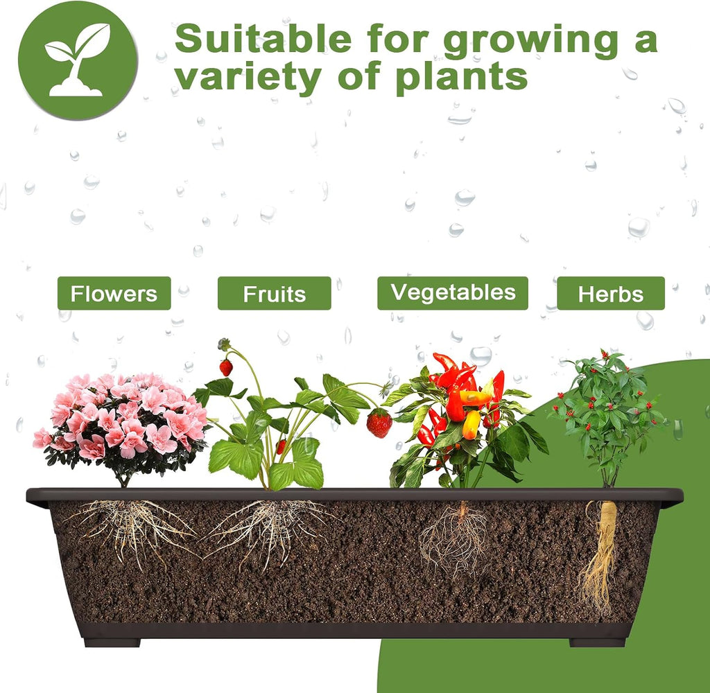 5-Tier Vertical Garden Planter,4.4Ft Planter Box with 5 Container Boxes | Raised Herb Planter Box for Patio Deck