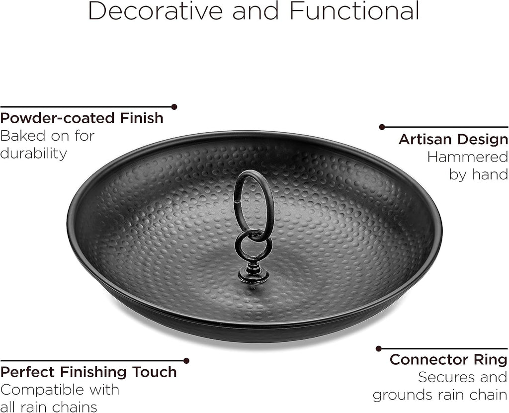Large Aluminum Rain Chain Basin - by Good Directions