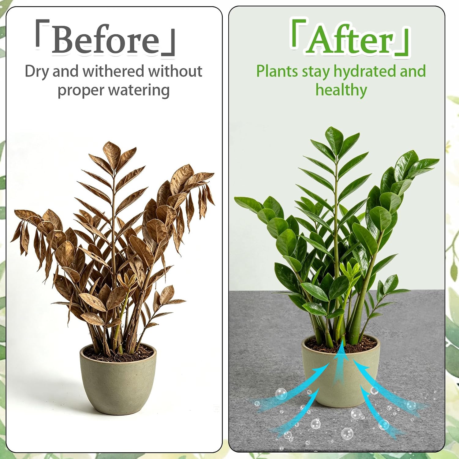 144 x 25 Inch Automatic Plant Watering Mat, Thick Capillary Mat for Seed Starting, Self Watering Felt Plant Water