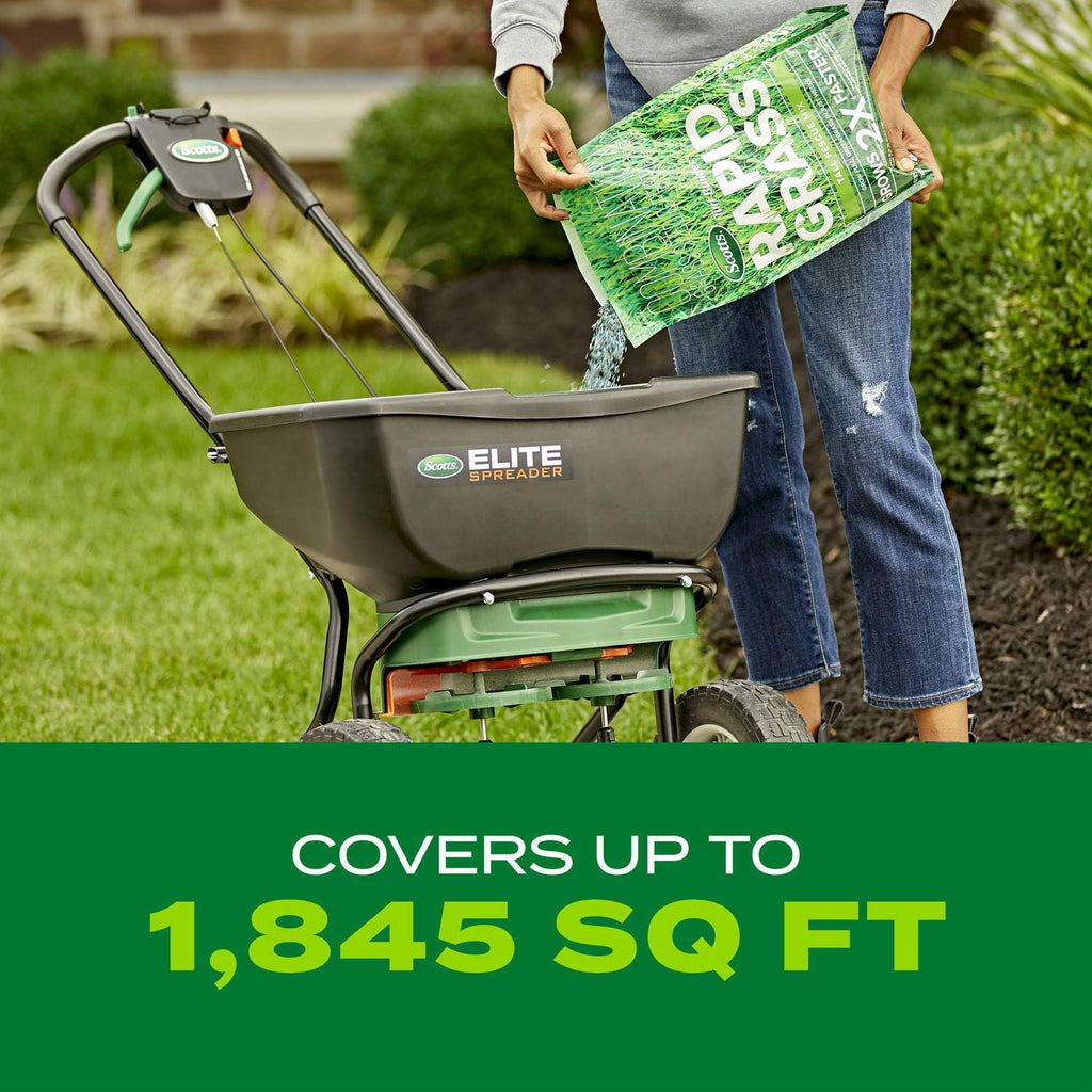 Scotts Turf Builder Rapid Grass Tall Fescue Mix, 5.6 lbs. | Combination Grass Seed and Fertilizer for Lawns, Lawn Seed