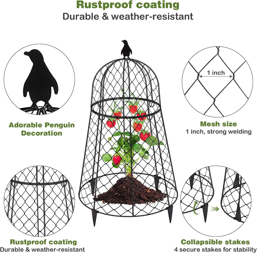 Garden Cloches for Plants, Chicken Wire Cloche, Plant Cloche and Cages, Wire Plant Protectors from Animals, Protection