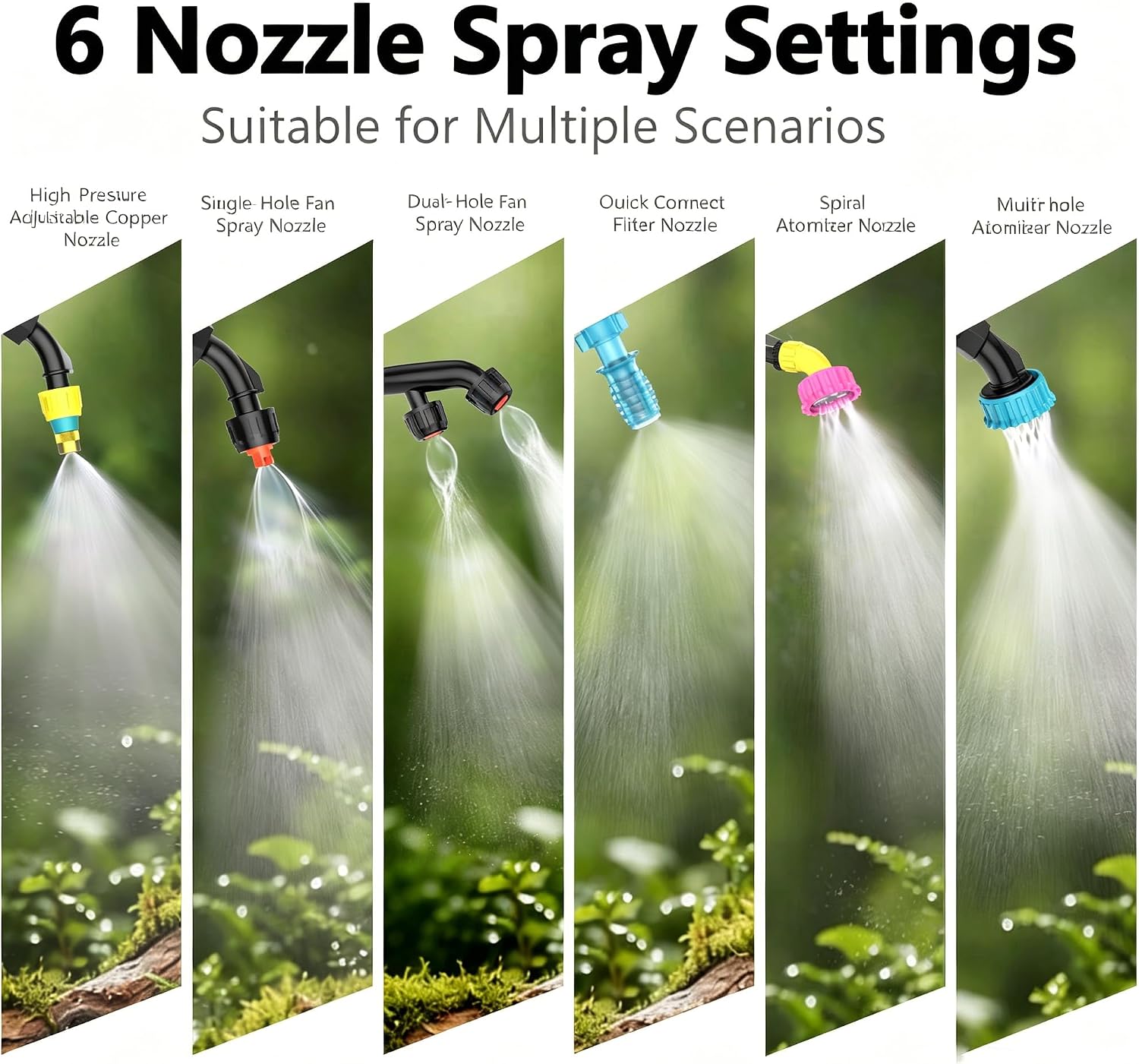 Garden Weed Sprayer 2 Gallon – Portable Pump Pressure Sprayer for Fertilizing, Pest Control, Plant Watering & Outdoor