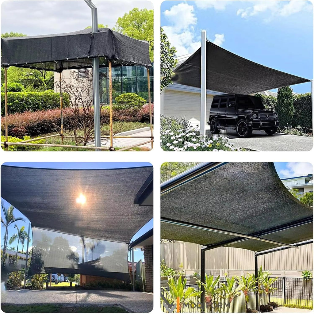 40% Shade Cloth for Plants Heat Protection 10X20 FT | Black Plant Shade Cover from Sun, Breathable Sunshade Fabric for