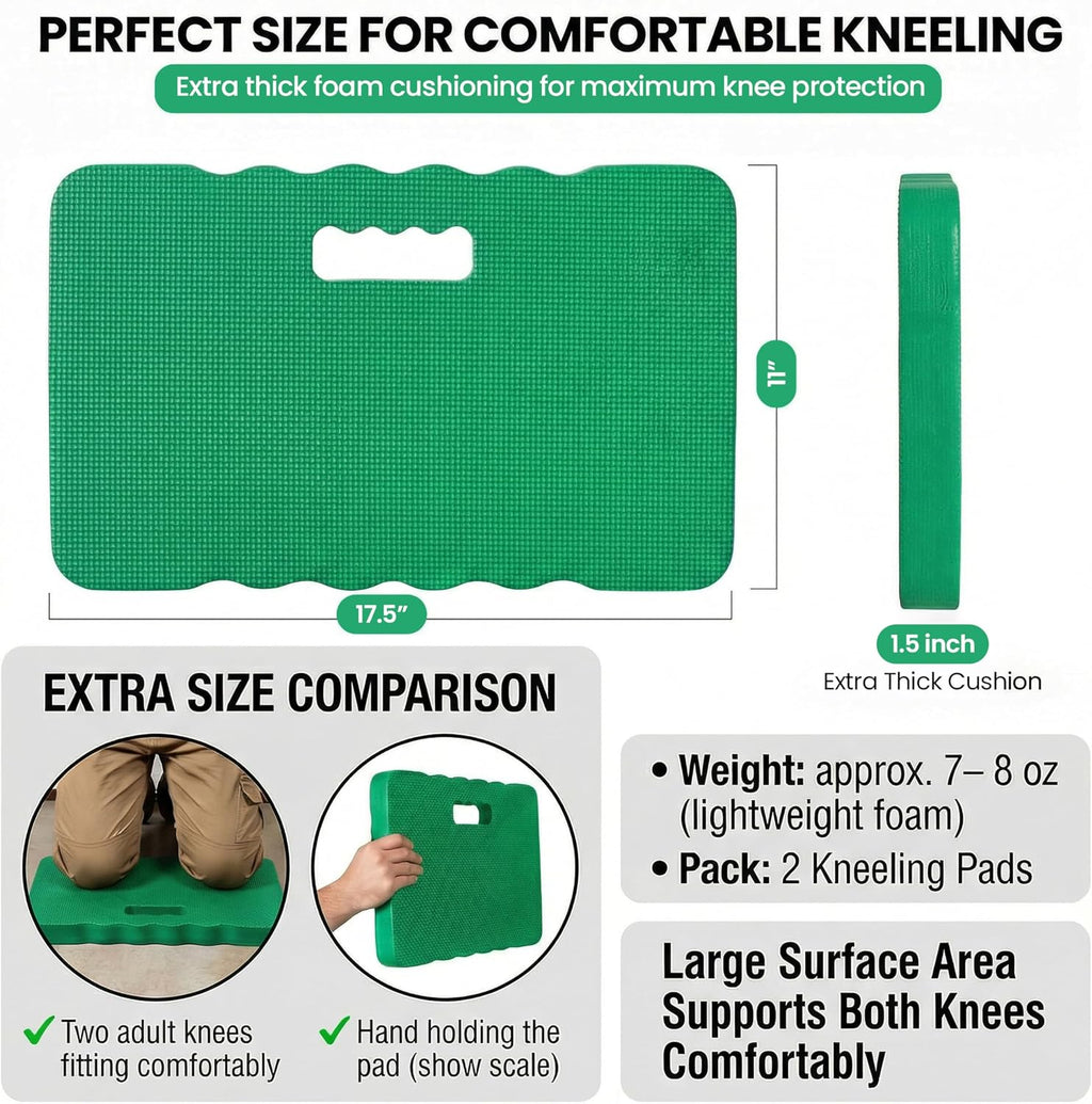 Extra Thick Foam Kneeling Pad for Gardening and Exercise Soft Comfortable Knee Cushion Mat for Floor Work Yard Tasks