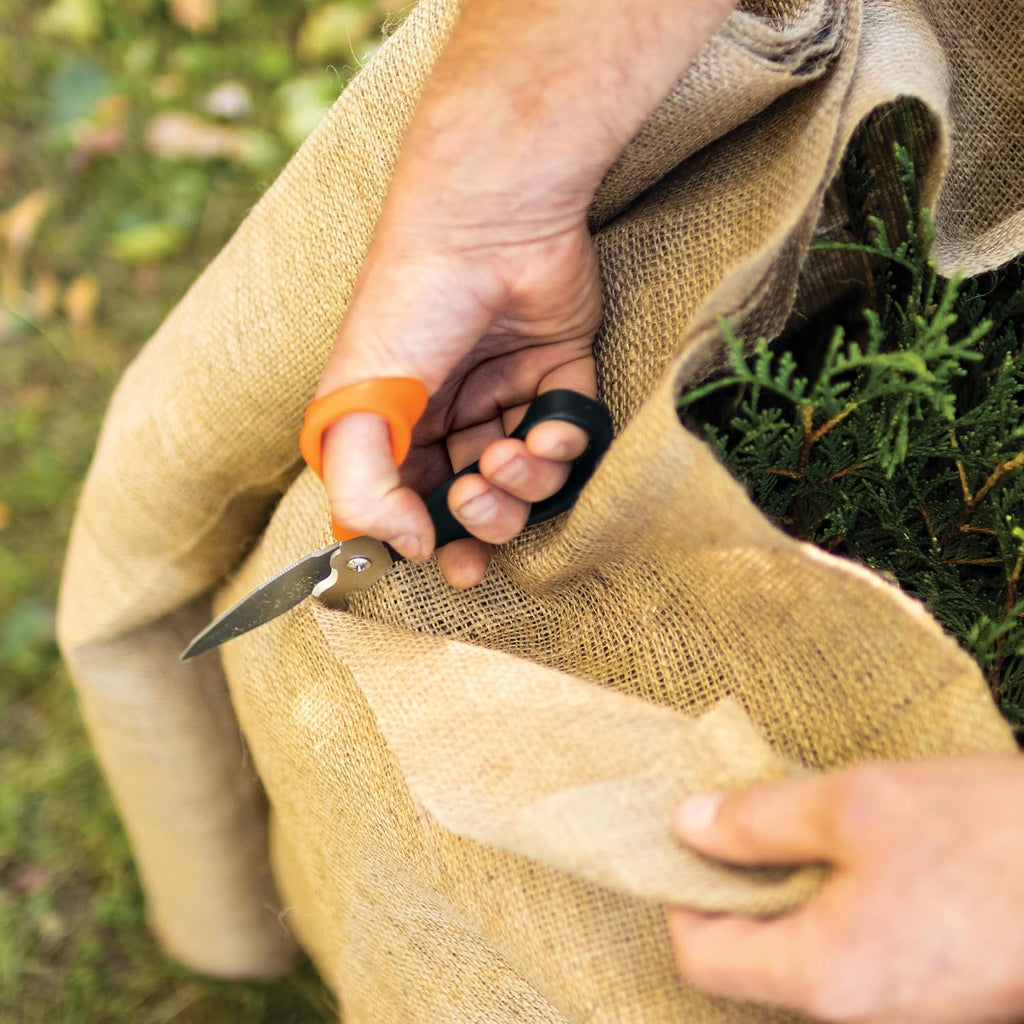 Fiskars 9" 7-in-1 Heavy-Duty Garden Scissors Multi-Tool with Sheath | Take-Apart Shears with Power Notch, Wire & Twine