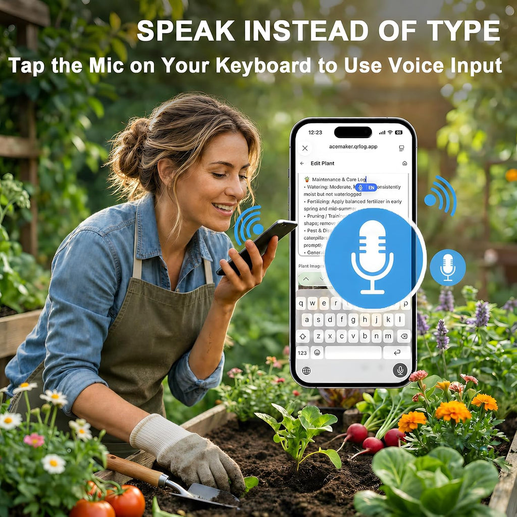 QR Plant Labels, Scan-to-Record Plant Care Tracker, 20 pcs | 304 Stainless Steel, Waterproof Garden Markers with