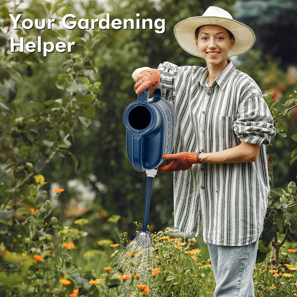 2 Gallon Watering Can, Outdoor Watering Can, Long Spout Large Water Can | Plant Water Can, Removable Long Spout