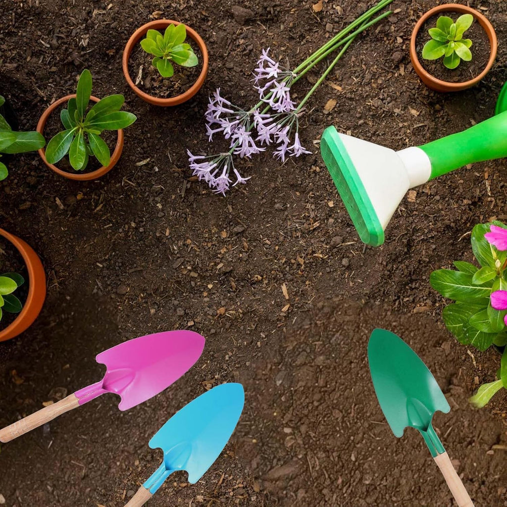 20 Pcs Colorful Metal Hand Shovel Digging Trowel Set Transplanting Garden Shovel for Flower Soil Planting Women Men