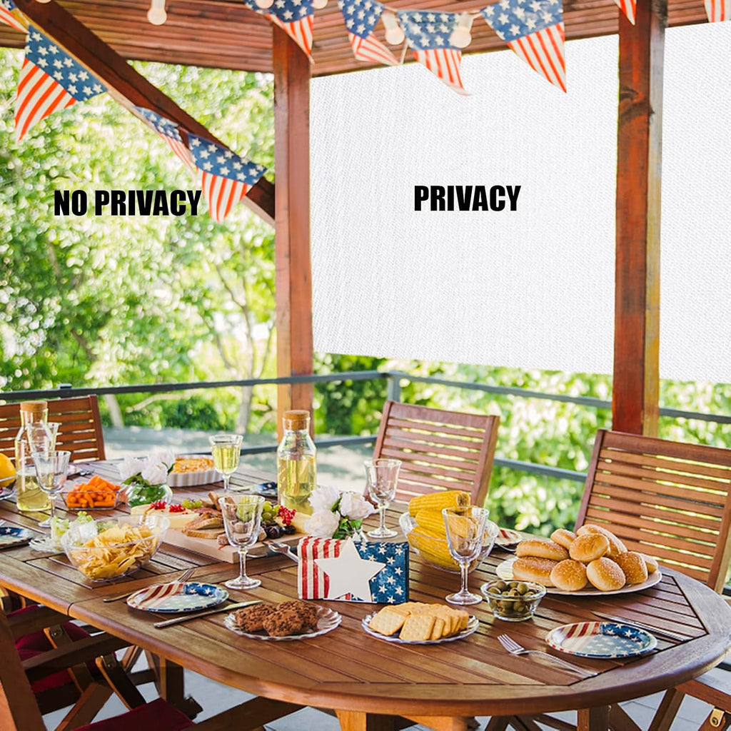 90% White Shade Cloth, 6.6 x 10 FT Sun Shade Sails for Patio, Garden, Greenhouse, Plant, Chicken Coop, Dog Kennel