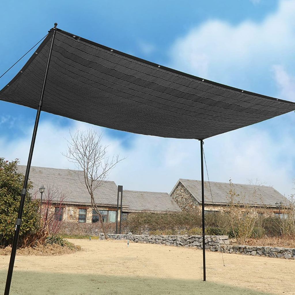 winemana 50% Black Shade Cloth, 10 x 12 FT Durable Mesh Tarp with Grommets, Garden Sunblock Shade Cloth Shading