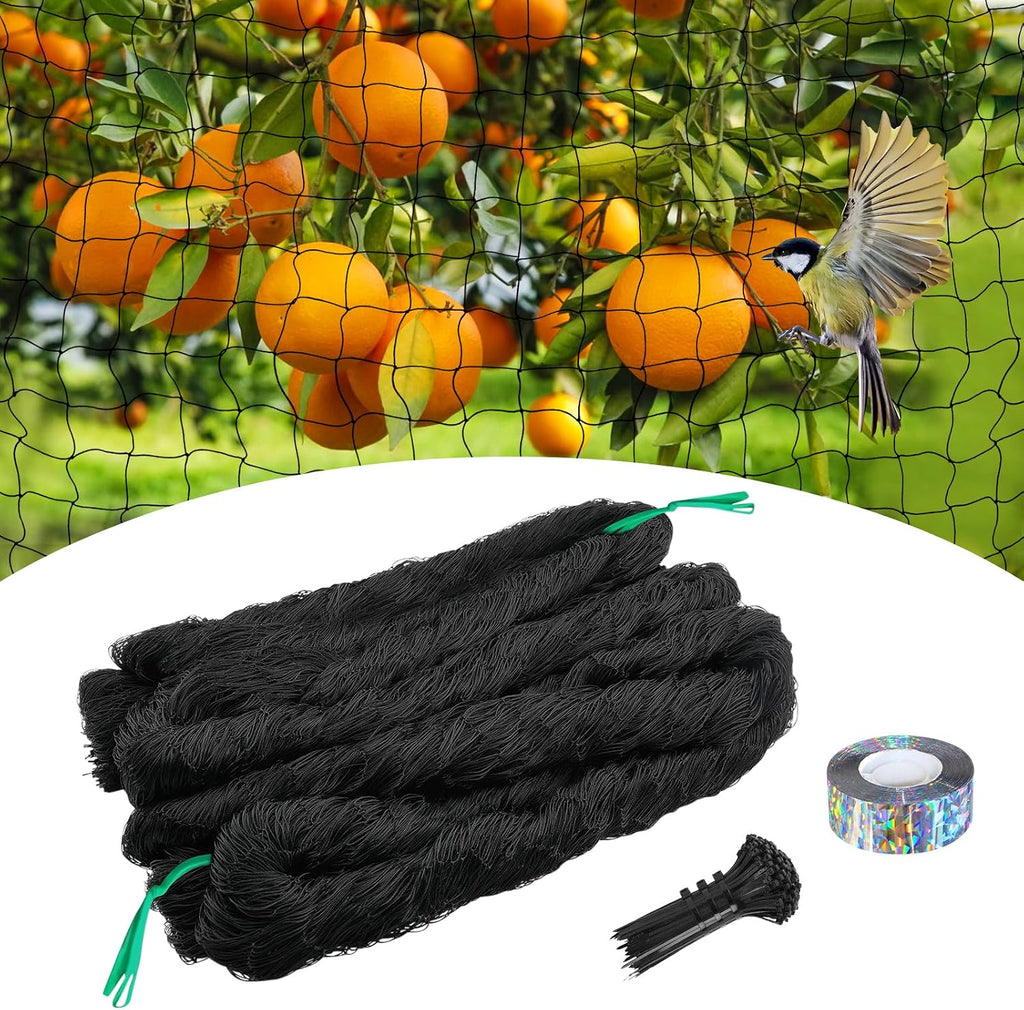 Bird Netting for Chicken Coop 25 X 50 Ft 1" Square Mesh Heavy Duty Chicken Run Netting Roof Cover Against Hawks