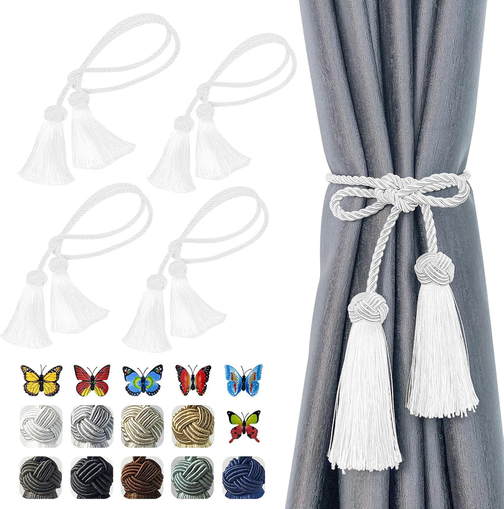 Haute Decor Decorative Twist Ties, 6 Pack, 20 inches (Silver)