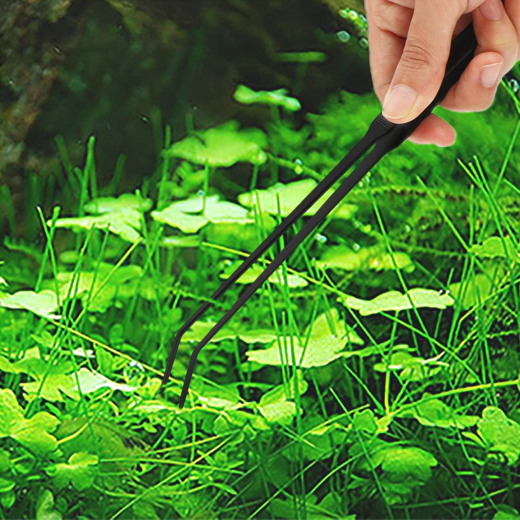 Segarty Aquarium Tools, 6 in 1 Stainless Steel Aquatic Plant Tweezers Scissor Spatula for Planted Freshwater Aquarium