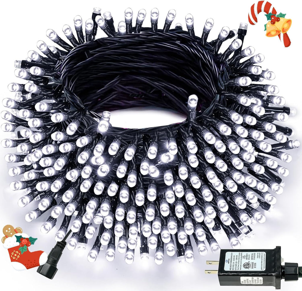 Connectable 88Ft 240LED Christmas String Lights Outdoor Indoor, Cool White