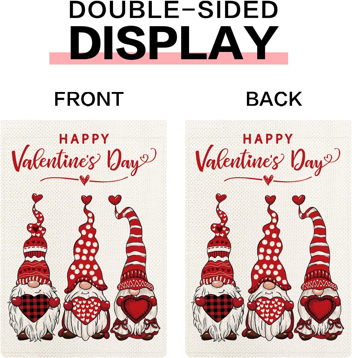 Gnomes Seasonal Garden Flags Set of 12, All Seasons and Holidays, Burlap, 12x18 inch, Double Sided, Fade Resistant