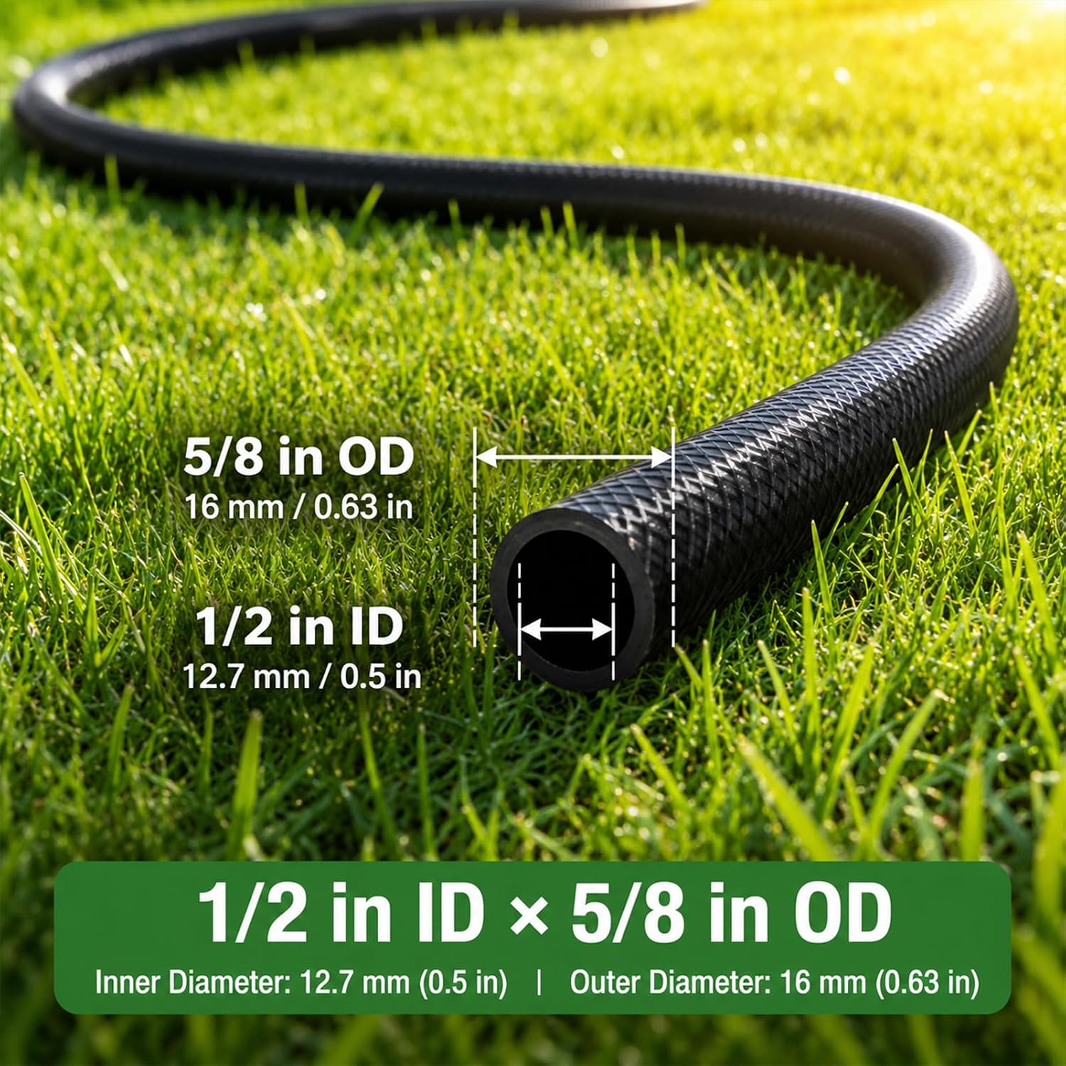 75 FT 1/2 Inch Drip Irrigation Tubing Kit:Premium Garden and Landscape Watering System-Drip Irrigation Hose with 2