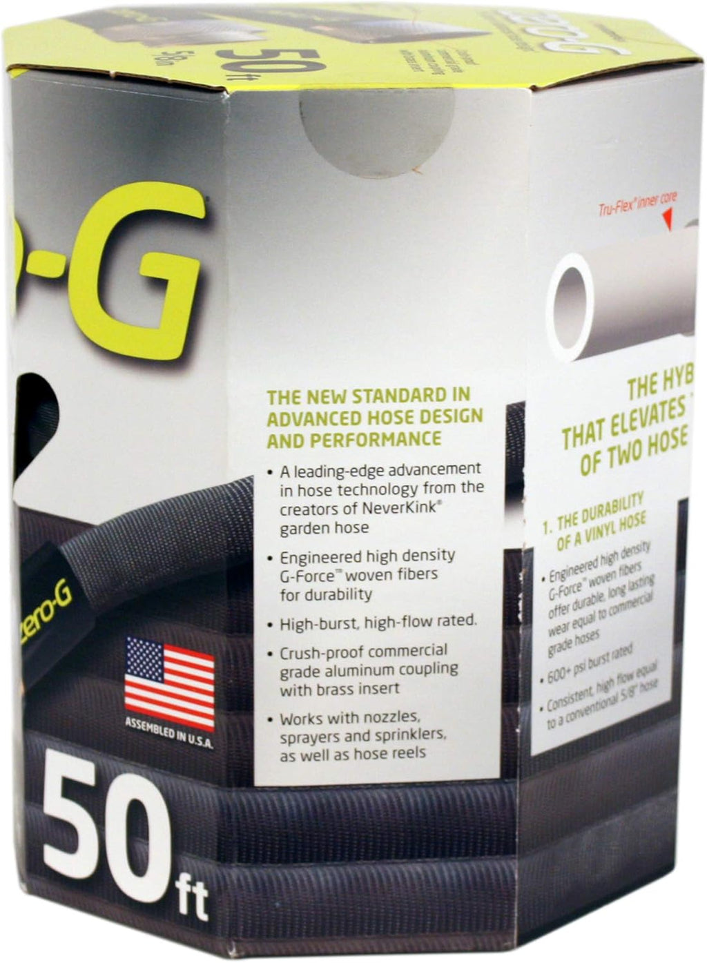 New zero-G 4001-50 Lightweight, Ultra Flexible, Durable, Kink-Free Garden Hose, 5/8-Inch by 50-Feet